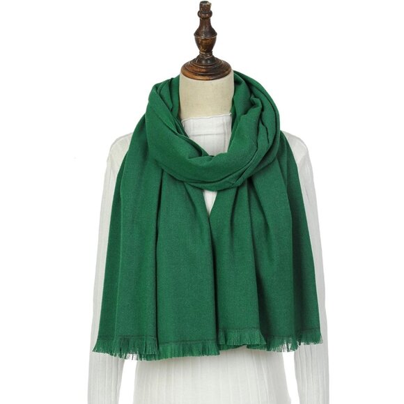🆕 Women Green Wedding Evening Dress Pashmina Shawl Winter Foulard Femme Wraps - Picture 2 of 7